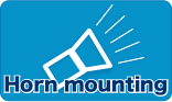 Horn mounting