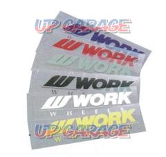 WORK ミニステッカー 90mm ブラック [WORKロゴ90ブラック]