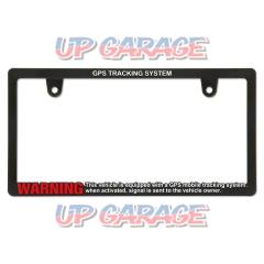 [KG198] GPS WARNING SECURITY Lic Frame