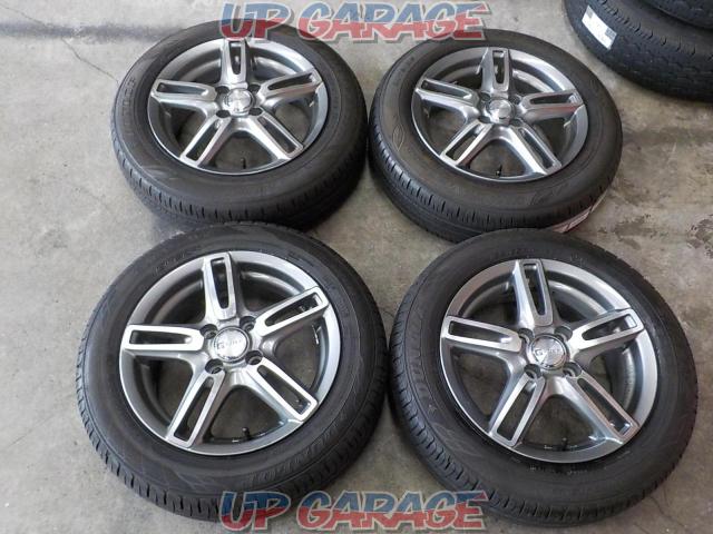 タイヤ2本ずつ銘柄 製造年違い Evance ツイン5本スポークホイール Dunlop Enasave Ec4 Ec300 中古パーツ買取 販売のアップガレージ