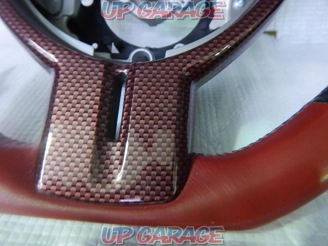 REAL レザーステアリング オクタゴン/レッド + second stage 