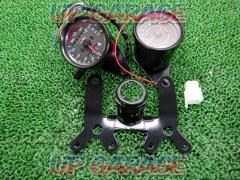 メーカー不明 汎用60Φ タコメーター/スピードメーター 13000rpm/160km/h