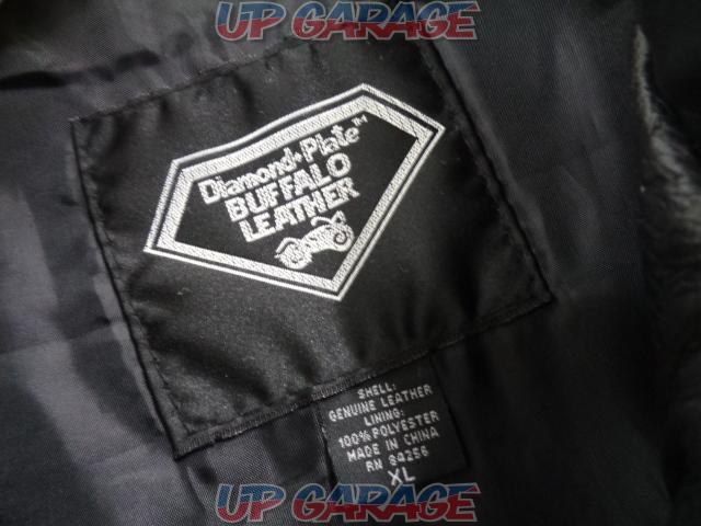 サイズXL Diamond Plate ダイヤモンドプレート BUFFALO LEATHER ジャケット【1477】-07