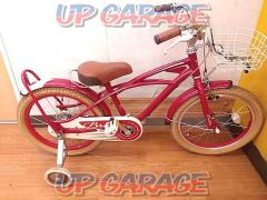 アサヒサイクル Briller engant 18インチシングルギアキッズサイクル 補助輪付き レッド