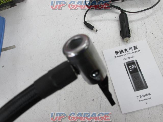 メーカー不明 電動空気入れ(CZCQ-101) 【タイプC又はUSB又はシガーソケットで充電】-05
