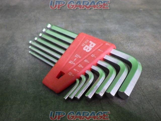 PB(ピービー) 212ZH ボールポイント付き六角レンチセット(インチサイズ)-02