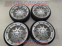 M’z SPEED FORGED DESIGN 773 ブラックアルマイトポリッシュ + NITTO INVO