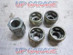 No Brand
Through the lock nut