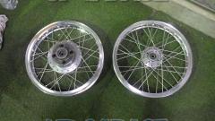 【ライダース】HONDA(ホンダ) CB400F Hリム EXCEL RIM ハブ付き前後セット