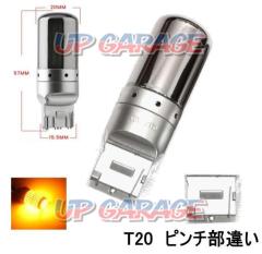 左右セット T20ピンチ部違い  AQUA CLAZE ハイフラ防止回路内蔵144連LEDウィンカーランプ アンバー