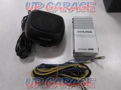 ALPINE SBS-0715 専用アンプ+スピーカー (W03429)