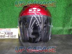 OGK(オージーケー) EXCEED ジェットヘルメット レッド サイズS(55-56cm)