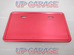 ボルト･カラー無 DAYTONA アルミナンバープレートホルダー 77059 レッド Lサイズ