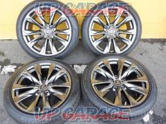 LEXUS純正  VXFA50 LS500 F-SPORT 後期純正ブラックスパッタリングホイール   + BRIDGESTONE TRANZA T005 RFT
