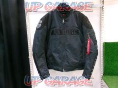 サイズL ALPHA INDUSTRIES INC ALPHA FORCE ナイロンジャケット 胸/肩/肘/背パッド有り