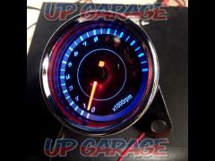 PHOENIX(フェニックス) 機械式 LED バックライト タコメーター 1(黒) シルバー(メッキ)