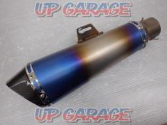 メーカー不明 シェイプドサイレンサー ステンレス/カーボンエンド 差込径Φ61(歪み有り)