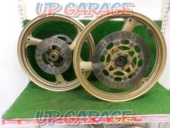 RZ250R(3HMより取り外し) YAMAHA純正 前後ホイールセット F17×MT2.15/R17×MT2.50刻印有り