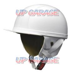 LEAD工業 RT-1R WHレザー ハーフヘルメット フリーサイズ(57～60cm未満) PSC、SG(125cc以下用)