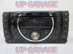 トヨタ CP-W60 2DINワイドオーディオ 品番08600-00J10 2010年モデル CDチューナー CD/フロントAUX/フロントUSB/FM/AM