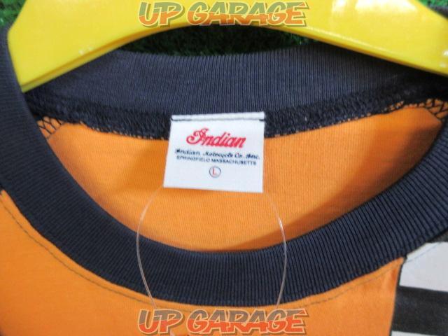 インディアンモーターサイクル Tシャツ オレンジ サイズ:L-02