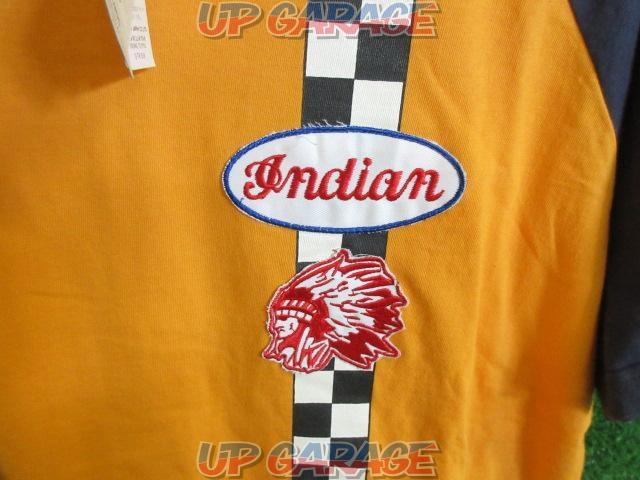 インディアンモーターサイクル Tシャツ オレンジ サイズ:L-05