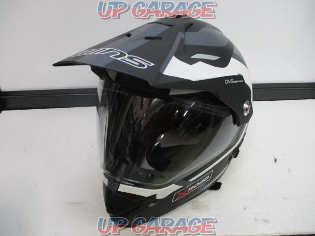 WINS(ウインズ) X-ROADフルフェイスヘルメット ブラック/ホワイト XLサイズ-01