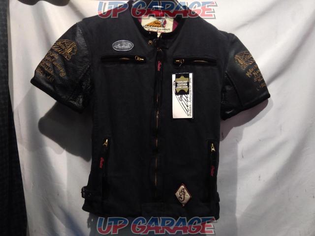 Size: LL
Indian Motorcycle
Short sleeve jacket (oiled cotton/genuine leather)-01